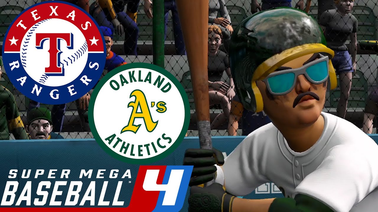 Rangers vs. A's Gameplay Highlights (Y1G15) SMB4 Franchise