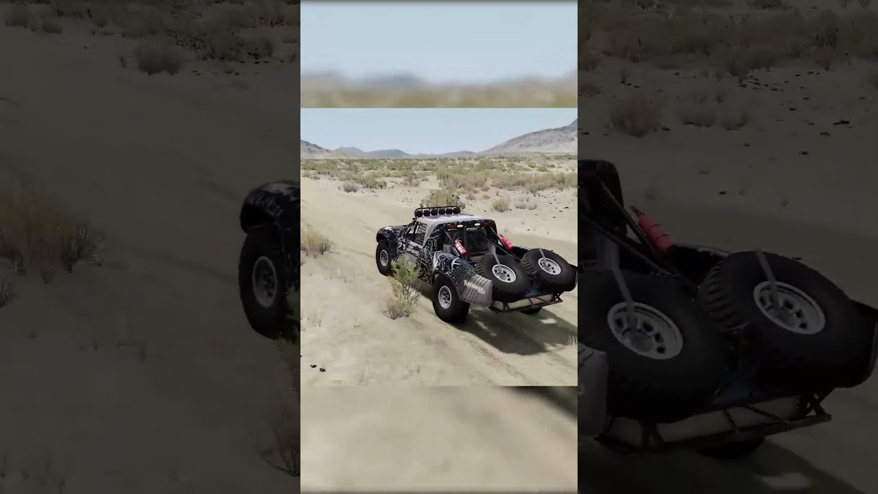 Trophy Truck having fun in the Desert #beamngdrive #beamng #shorts