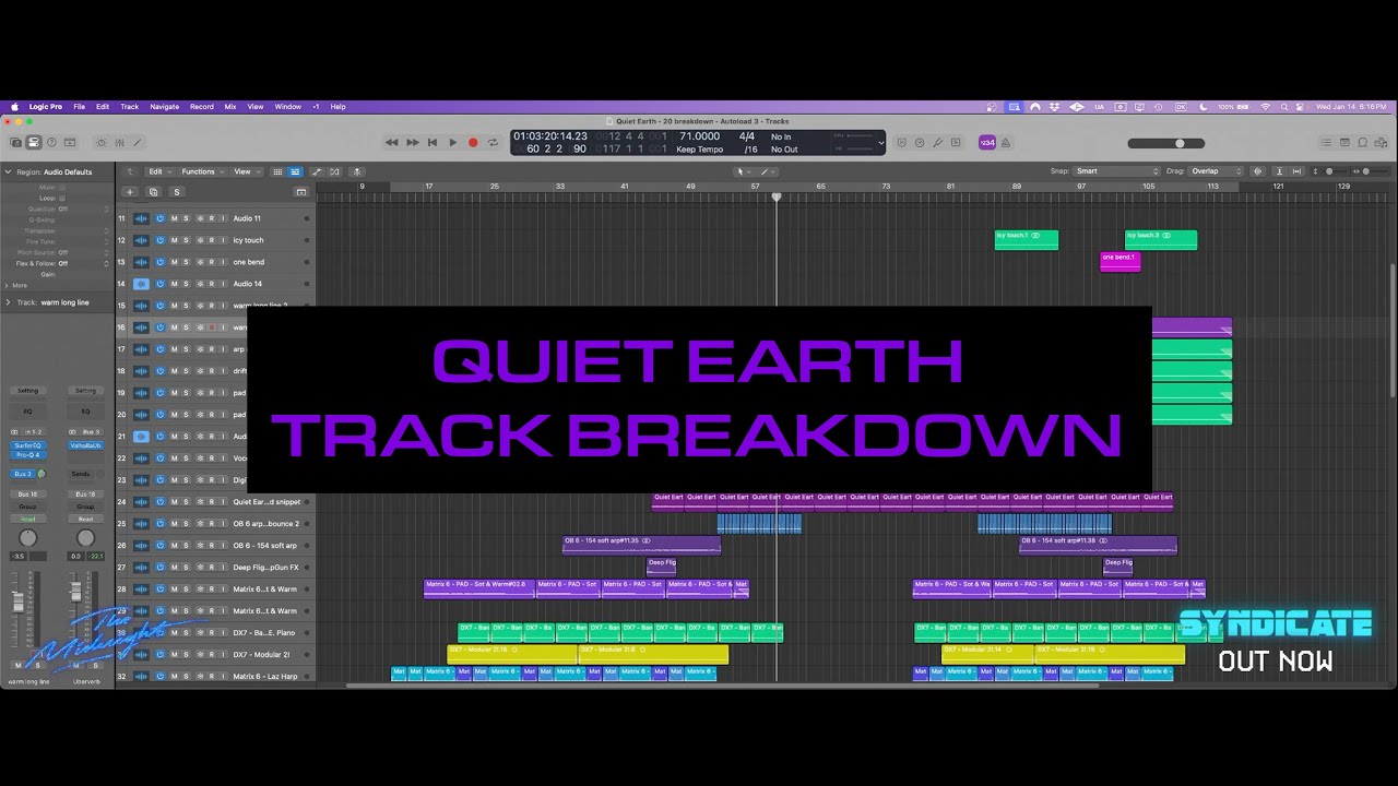 'Quiet Earth' - Track Breakdown