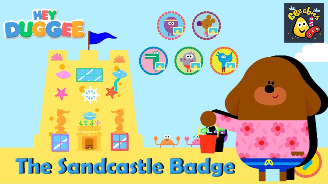 Hey Dugee | The Sand Castle Badge
