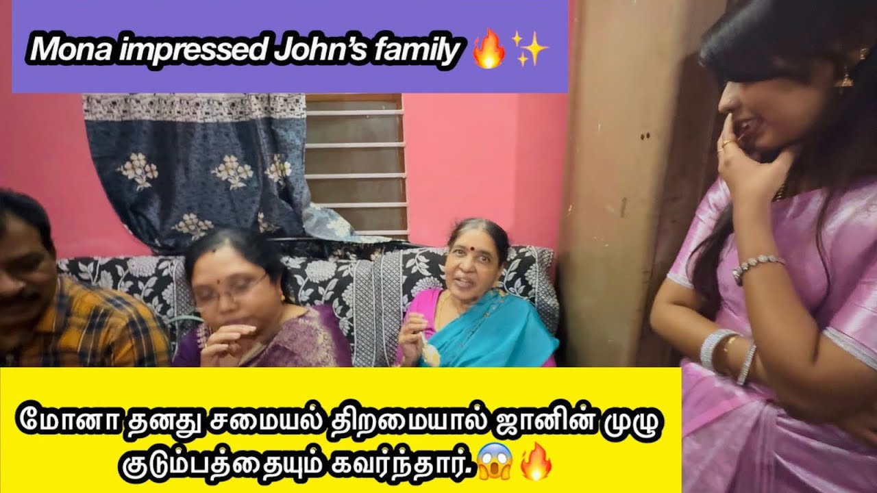 Mona impressed John’s whole family❤️/Mummy ku anantha kaneer vanthruchu😘/