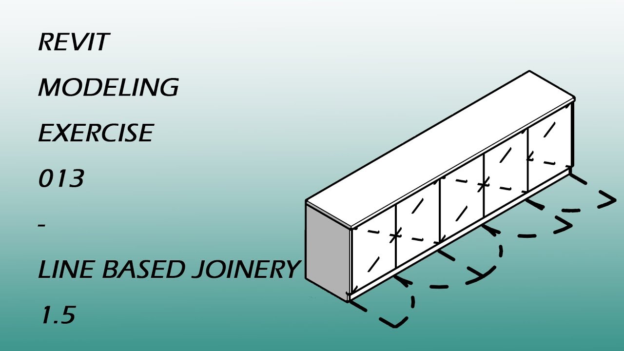 Revit Modeling Exercise 013 - Line Based Joinery 1.5