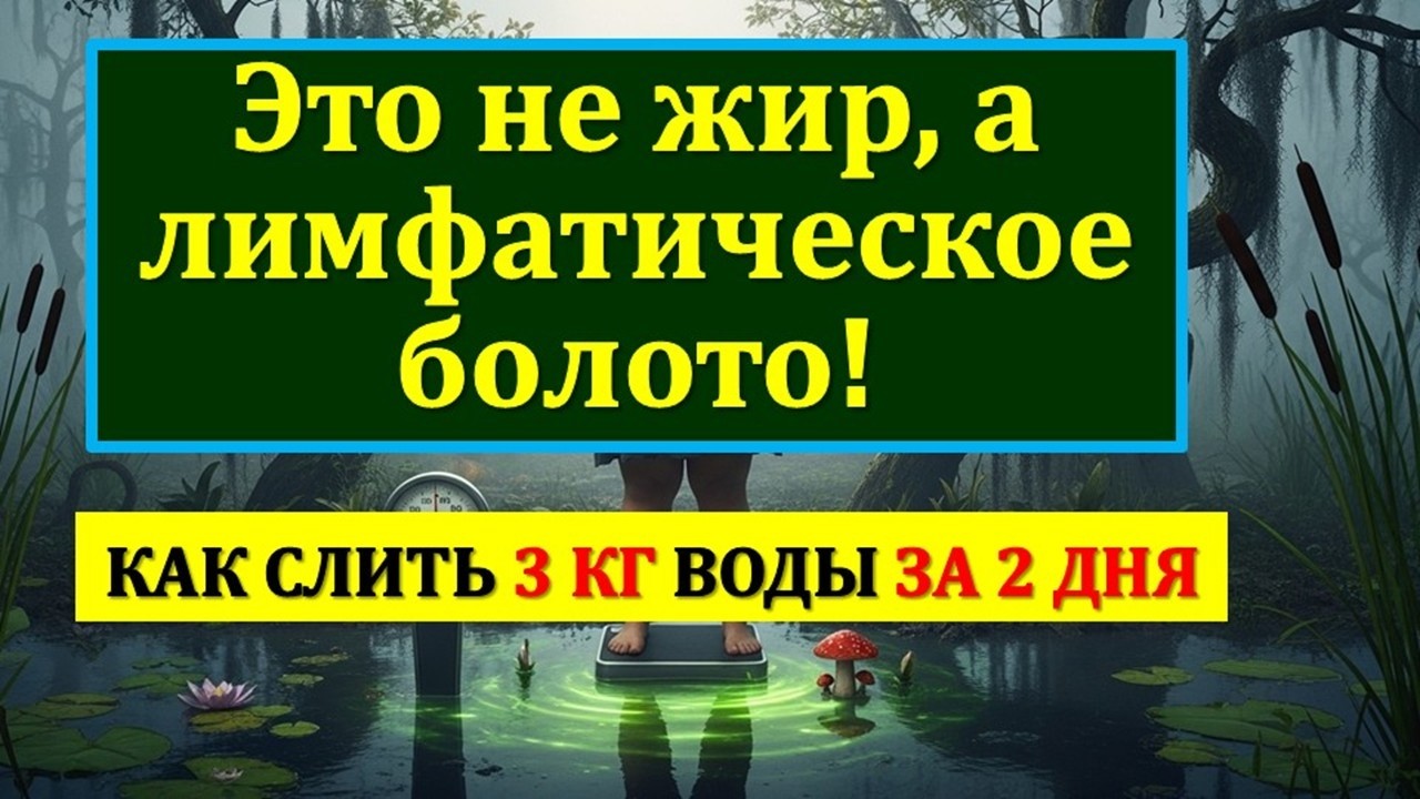 Как слить 3 кг воды за 2 дня? Запустите свою лимфу, чтобы убрать отёки и похудеть без диет