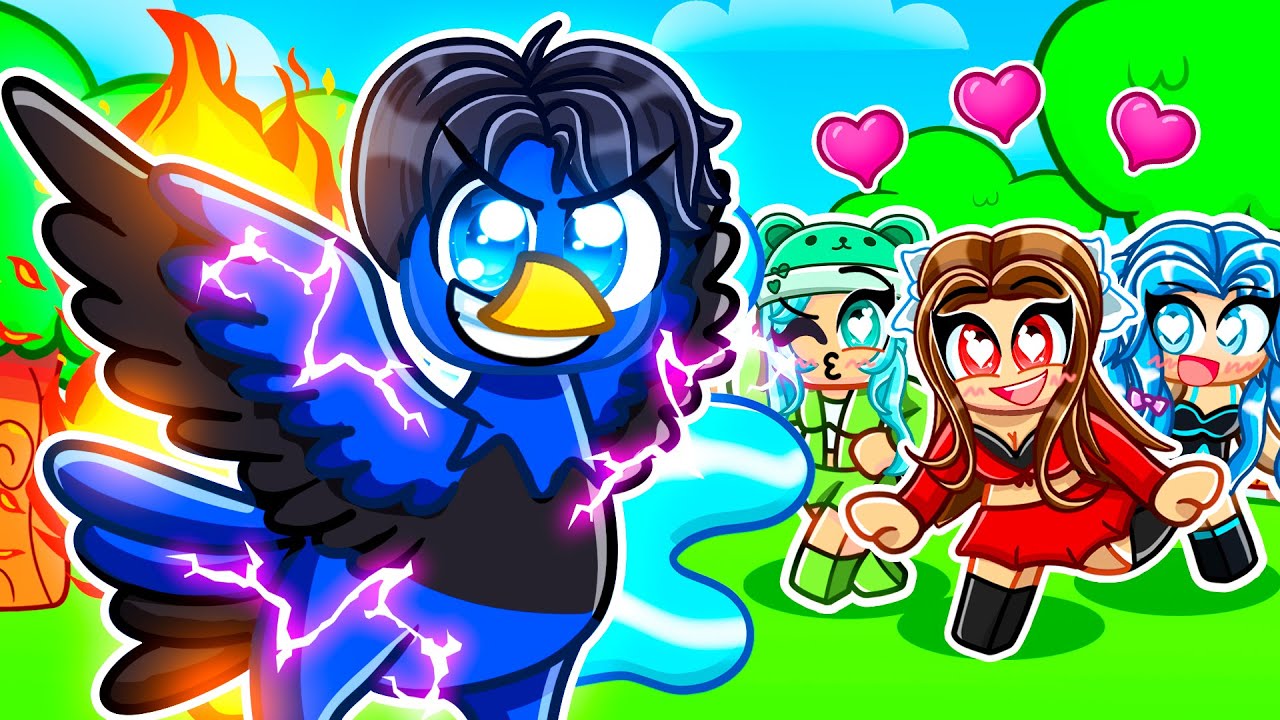 RIZZING GIRLS As The BEST ANDY BIRD In Roblox Feather Family!