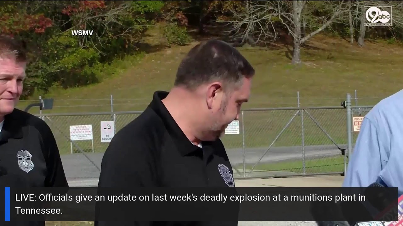 LIVE: Officials provide update on deadly Tennessee plant explosion