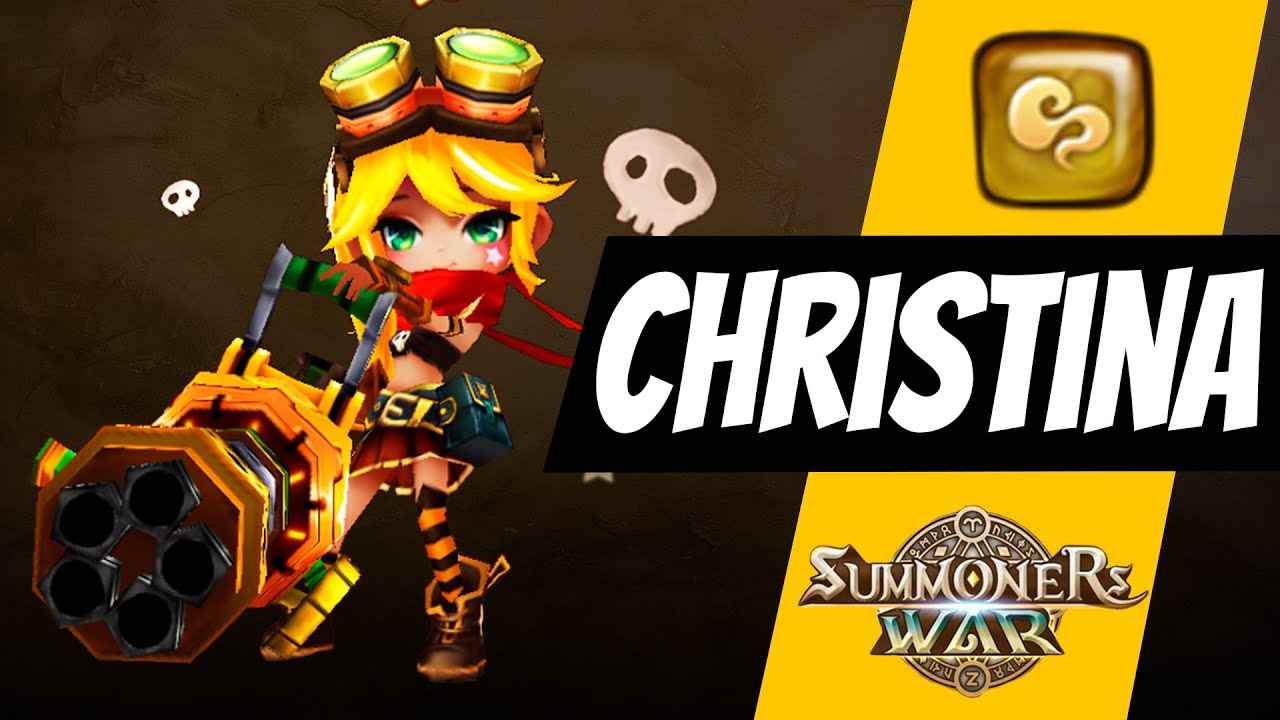 Christina. Girl with BIG CANNON in Summoners War