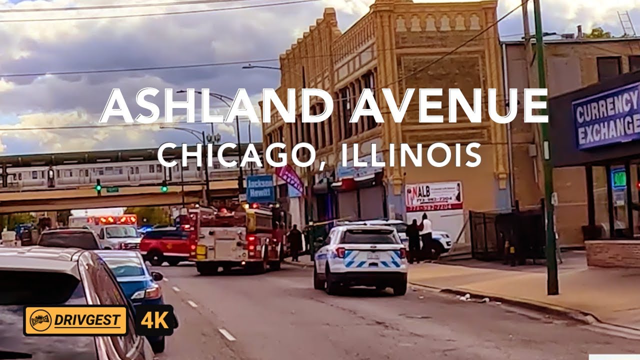 Ashland Avenue | ASMR | Drivetour | Chicago | 4K | Drivgest