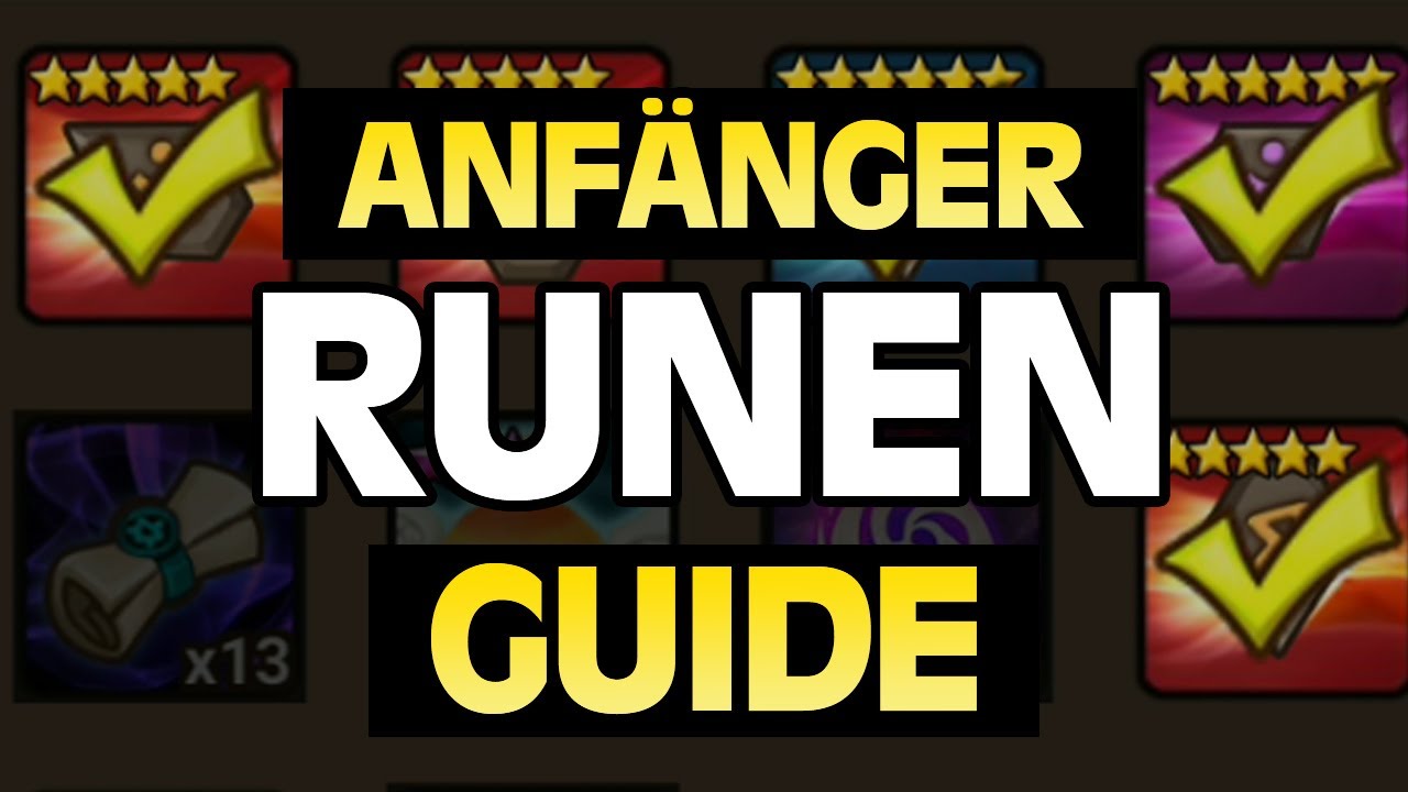 WORAUF IHR BEI RUNEN WIRKLICH ACHTEN SOLLTET! ANFÄNGER RUNEN GUIDE SUMMONERS WAR DEUTSCH