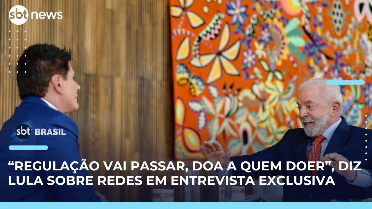 Lula defende regulação das redes sociais: “Vai entrar em vigor doa a quem doer” | #SBTBrasil