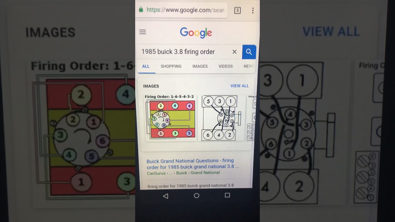 1985 Regal Buick 3.8 distributor #1 cylinder timing