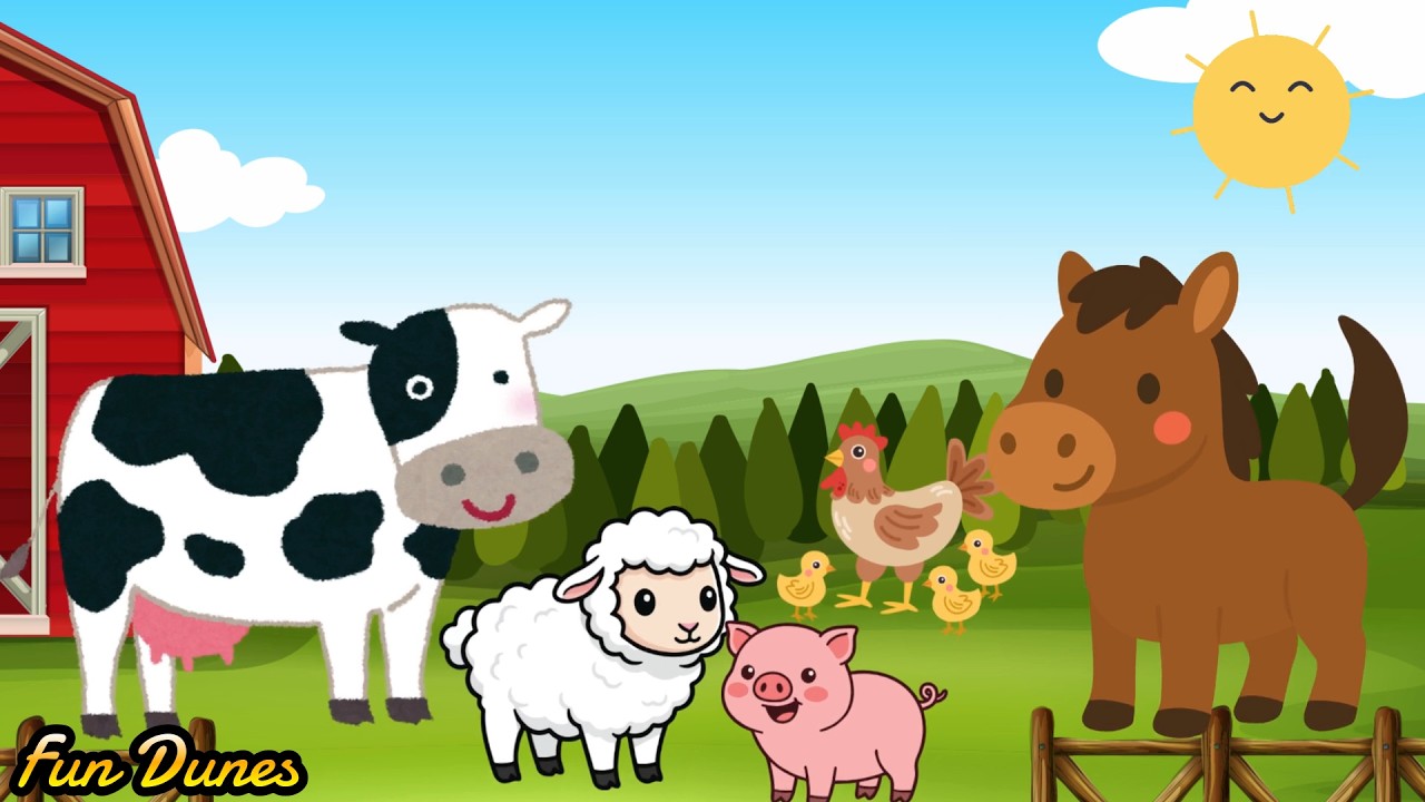 Learn Farm Animals | Farm Animals and their Sounds | Fun Learning for Kids