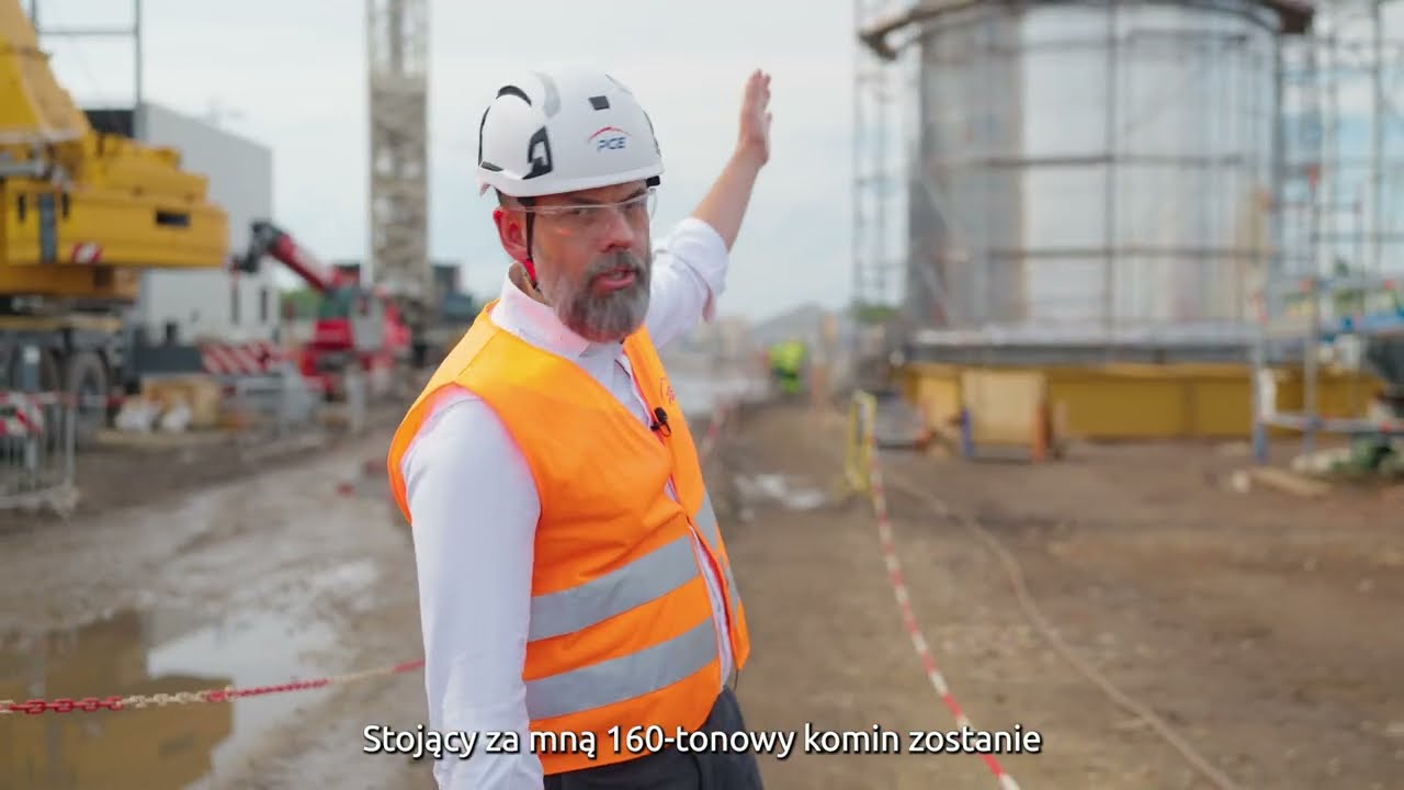 Posadowienie komina PGE Nowy Rybnik