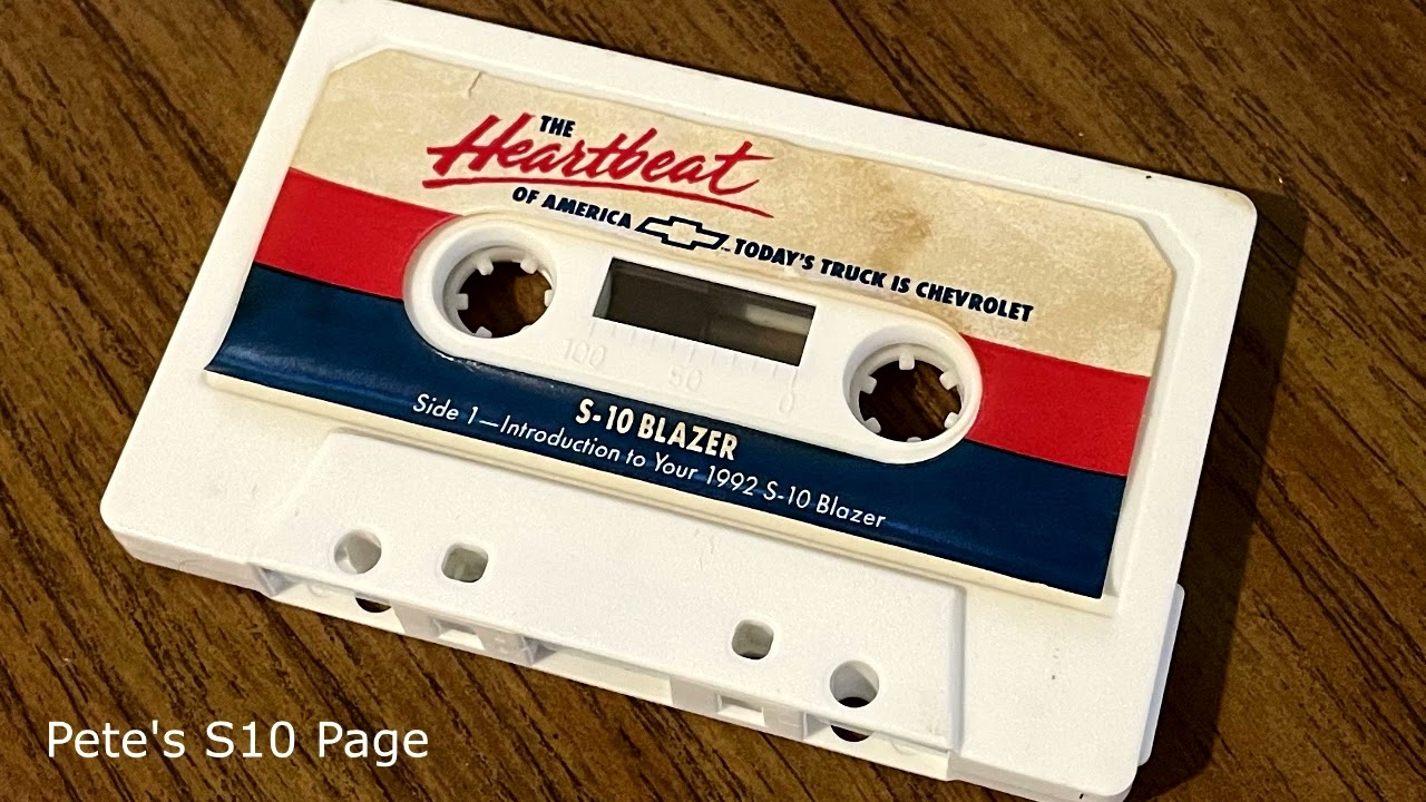 Listen to the 1992 Chevrolet S10 Blazer cassette tape!