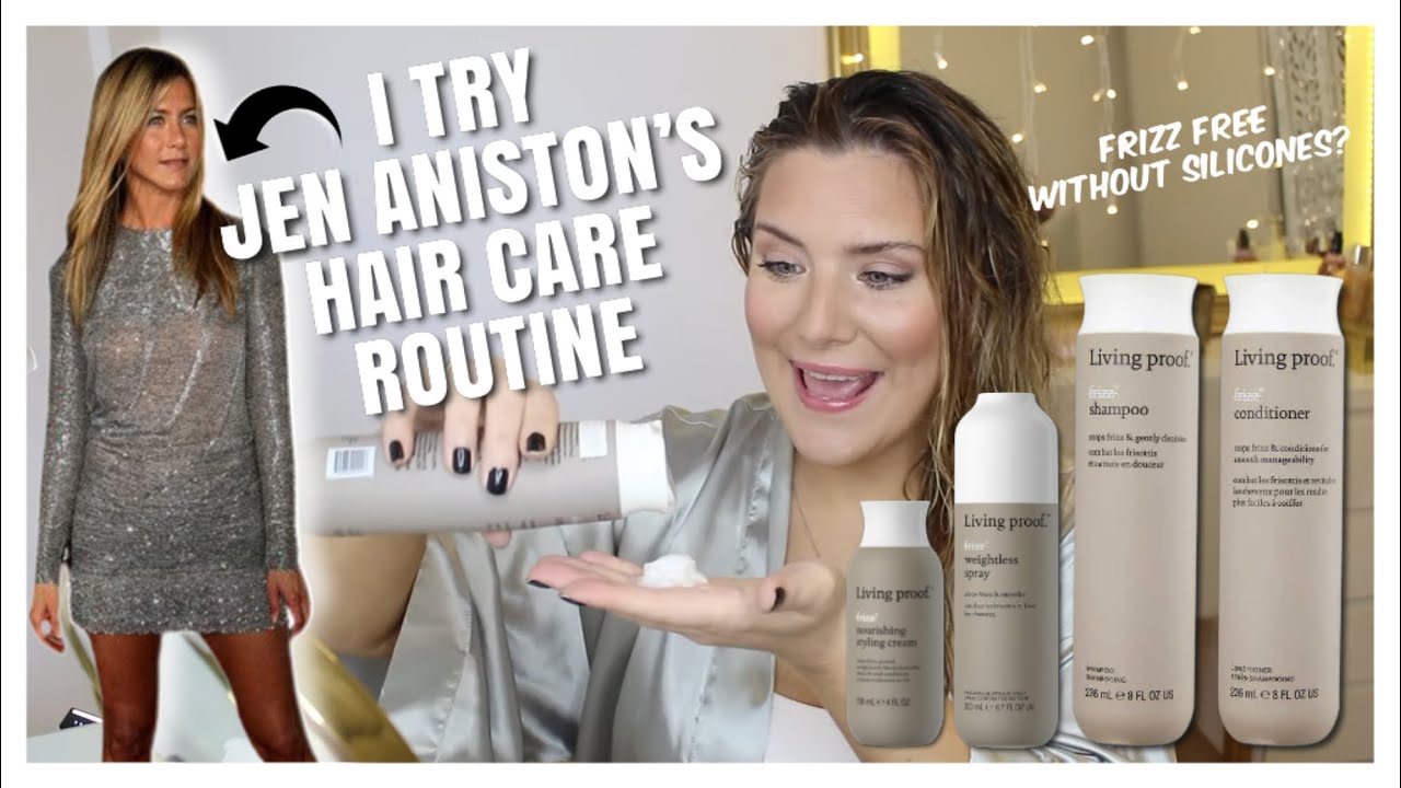I TRY JENNIFER ANISTON'S HAIRCARE ROUTINE: SILICONE FREE, SULFATE FREE FOR FRIZZ FREE RESULTS ?!