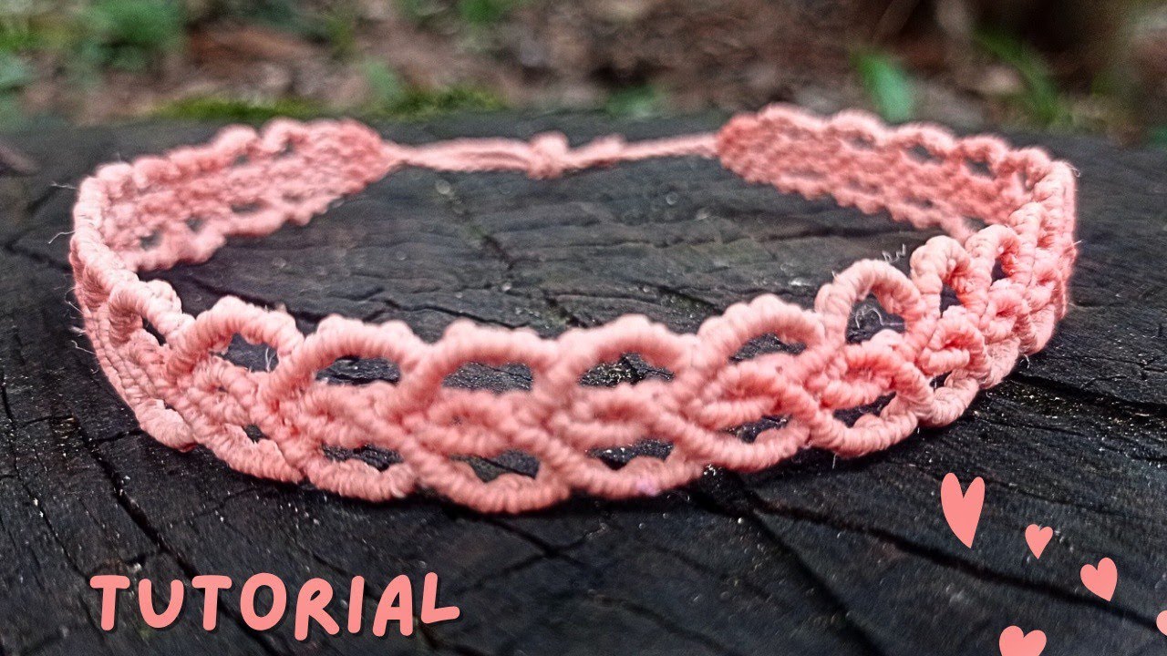CHOKER ▶️ collar de macramé🔸 paso a paso