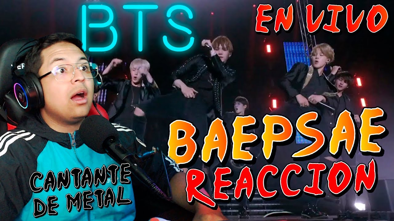 Cantante de Metal REACCIONA a BTS - Baepsae por PRIMERA VEZ en vivo! (Jungkook canta METAL)