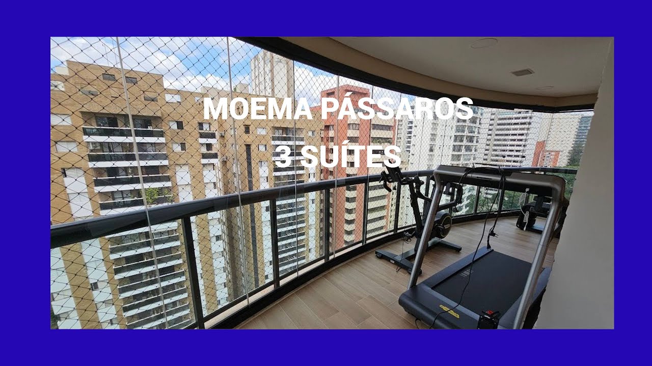 Moema Pássaros - 3 suítes com varanda e lazer em rua tranquila