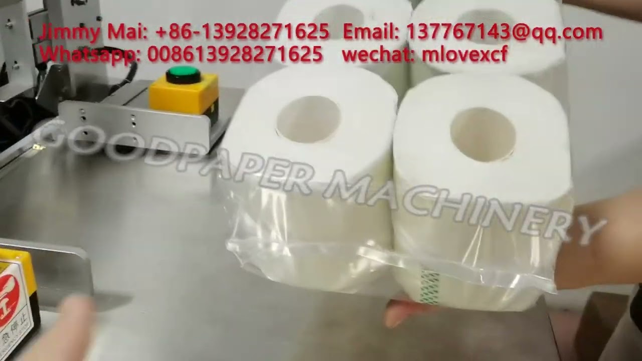 Semi toilet tissue packing machine Toilet roll tissue bundling machine