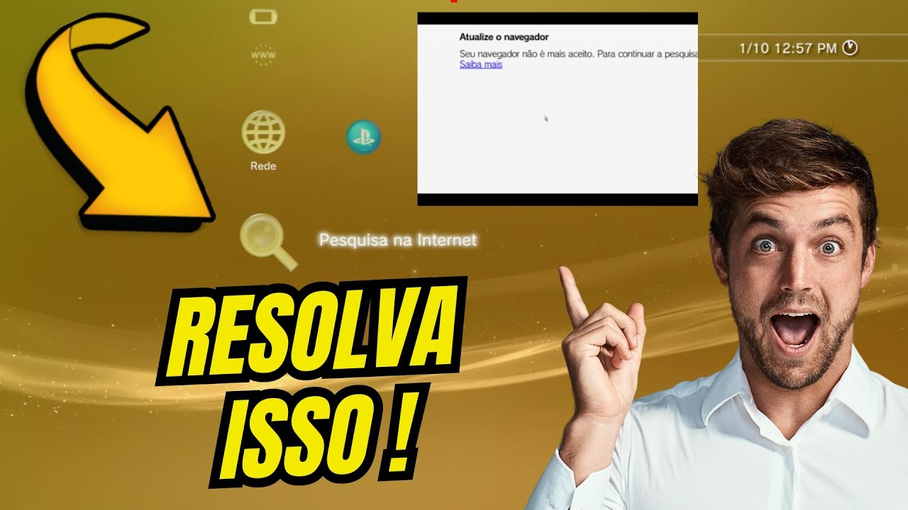 NAVEGADOR DE INTERNET PS3 VOLTA A FUNCIONAR , FAÇA ISSO !