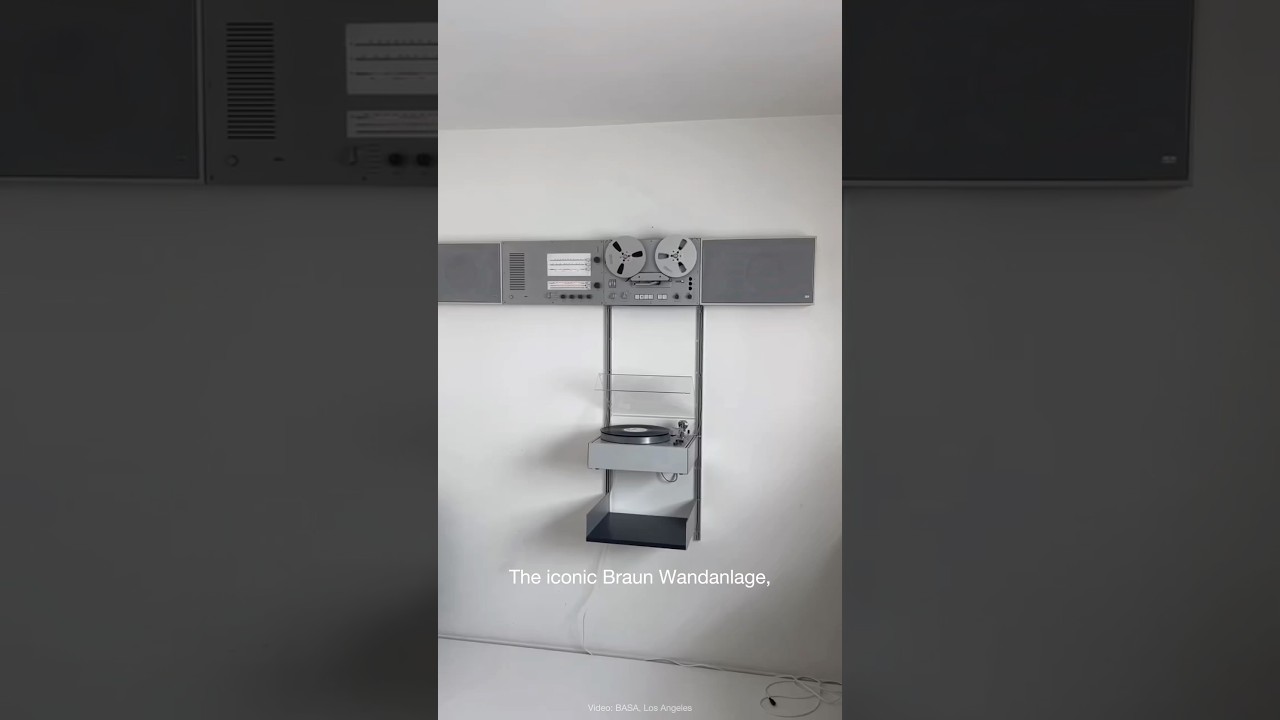 The Braun Wandanlage, designed by Dieter Rams. Video: BASA Vintage, Los Angeles #dieterrams #vitsoe