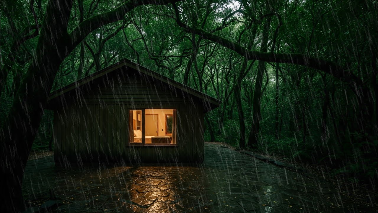 Dark Forest Rain Sounds 🌧️ | Quiet Night Nature Ambience