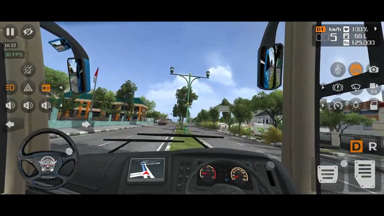 Simulator Bus Crash on Tree 🌴