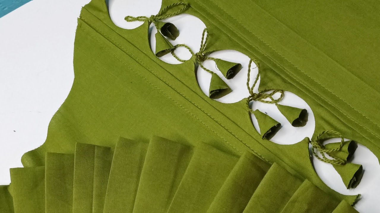 बताशा वाली डिजाइन में डोरी लगाकर बनाए खूबसूरत बाजू डिजाइन/ sleeves design with Dori/astin design/diy