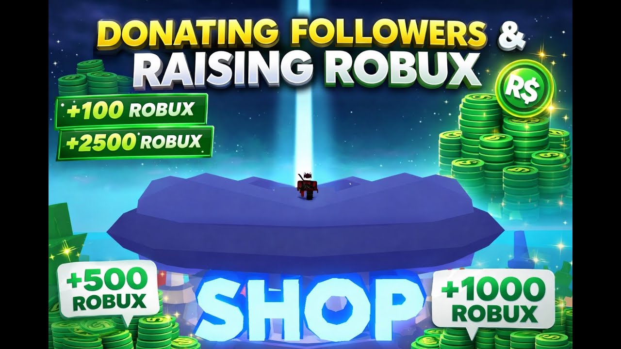 PLS DONATE –  Donating Followers & Raising Robux