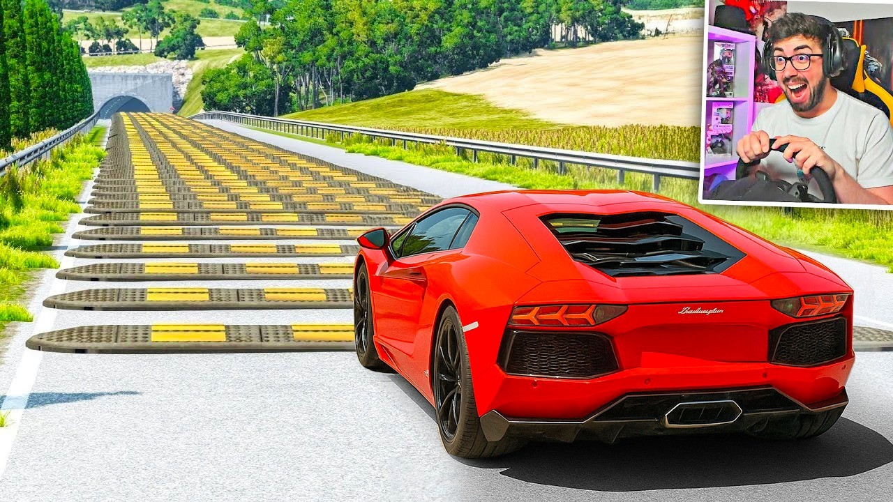 ACCIDENTES DE COCHES vs 1.000 BADENES 😱 | BeamNG Drive