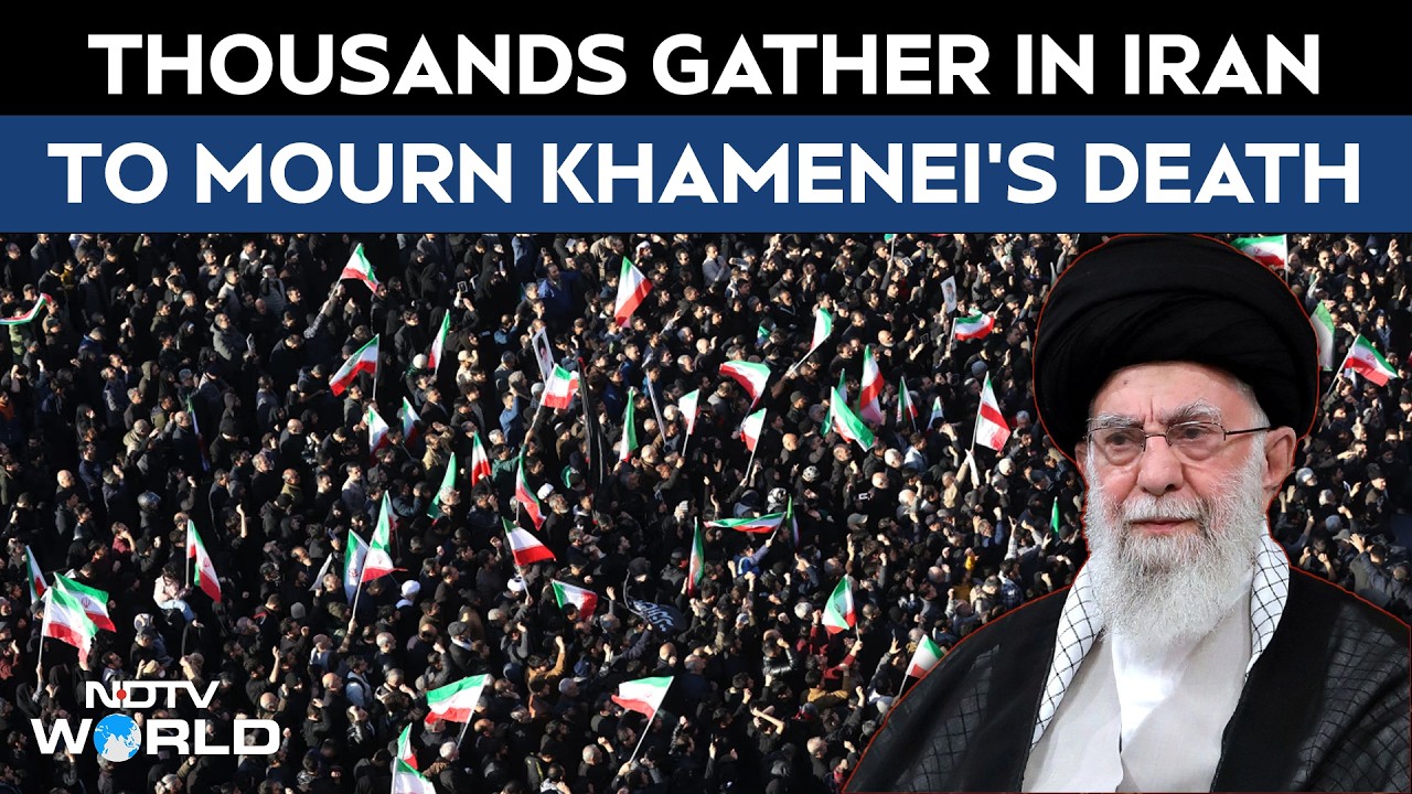 Khamenei Death News | Thousands Gather In Iran&rsquo;s Karaj To Mourn Khamenei's Death