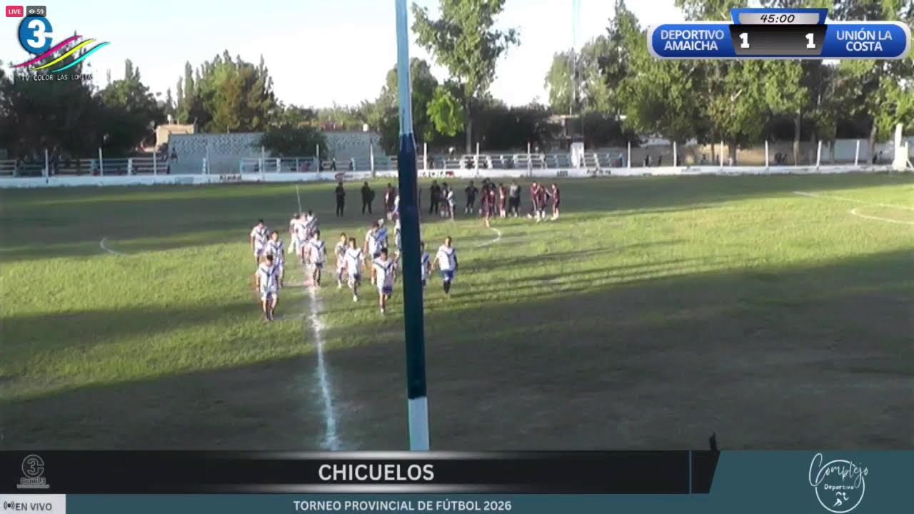 TORNEO PROVINCIAL DE FÚTBOL 2026 - DEPORTIVO AMAICHA VS. UNION LA COSTA