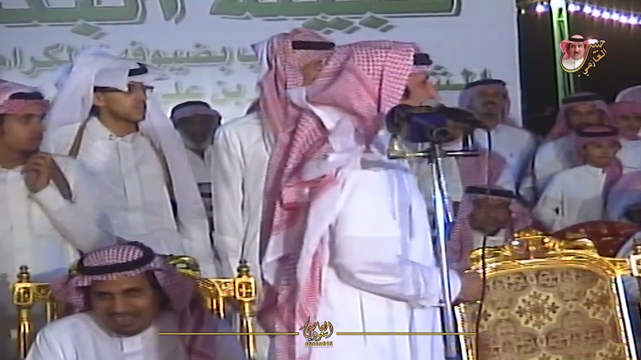 اتا ترى نظرتي يم القمر والنجوم 👏🏼🔥👏🏼 حبيب العازمي و شديد الرياحي 9 / 10 / 1433 هـ تربه 
