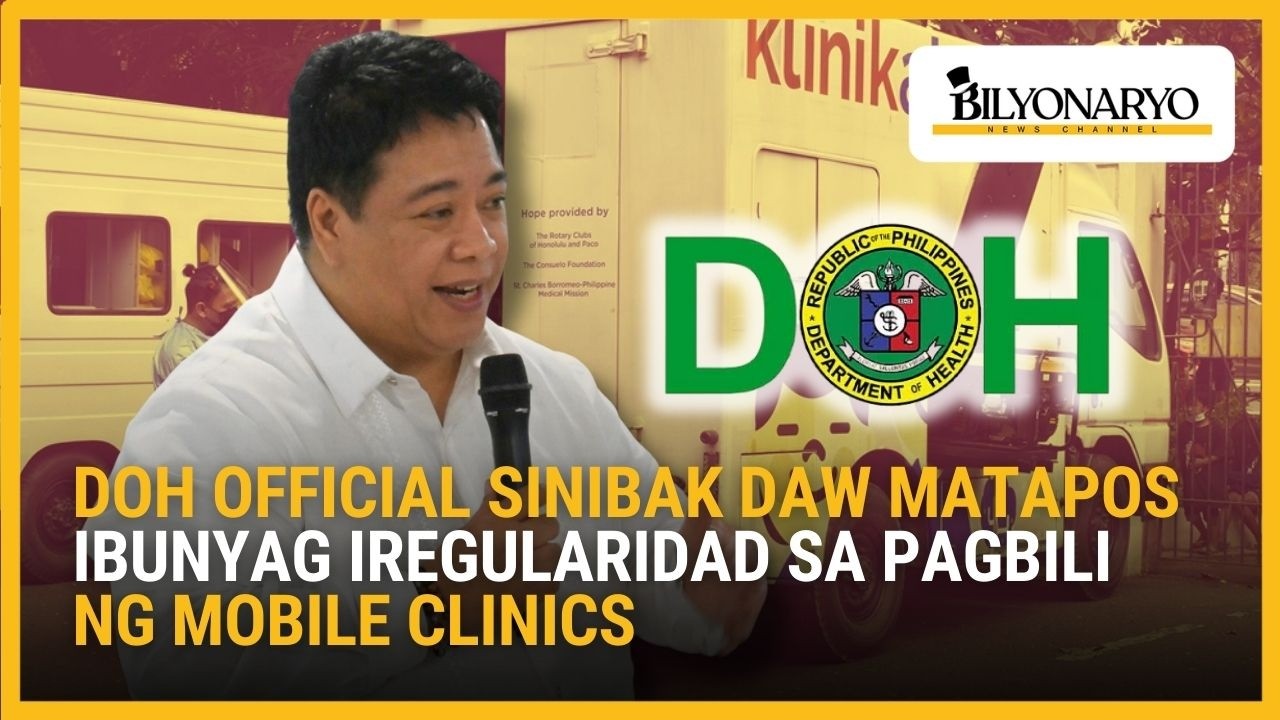 DOH official sinibak daw matapos ibunyag iregularidad sa pagbili ng mobile clinics | Agenda