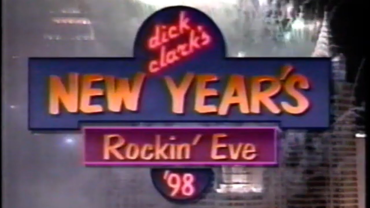 Dick Clark's New Year's Rockin Eve 1998 Times Square NYC with advertisements (1997 into 1998)