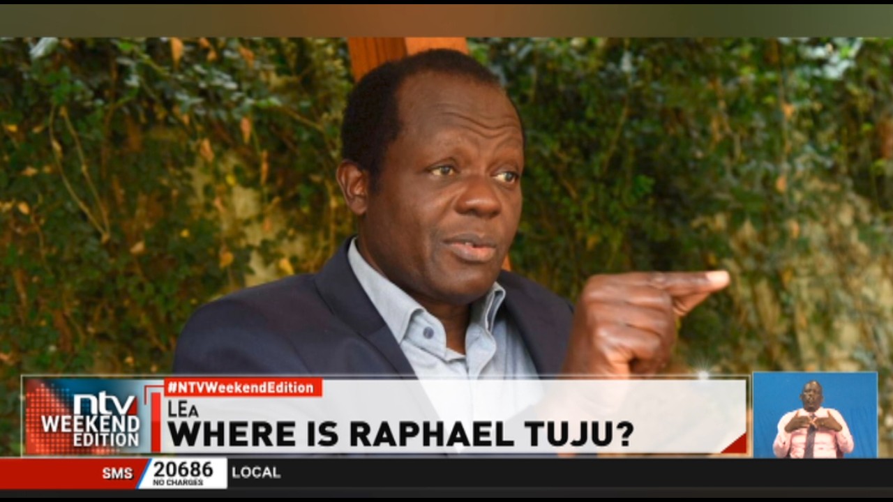 Former CS Raphael Tuju and his driver Steve Mwanga reported missing