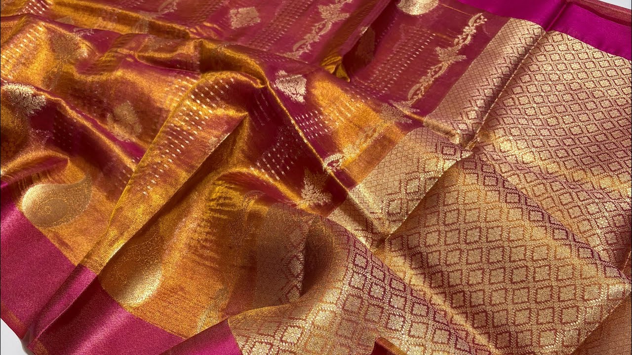 Sale🥳sale🥳 on banrasi tissue saree at unbelievable price. To order whatsapp 9342405172.#trending