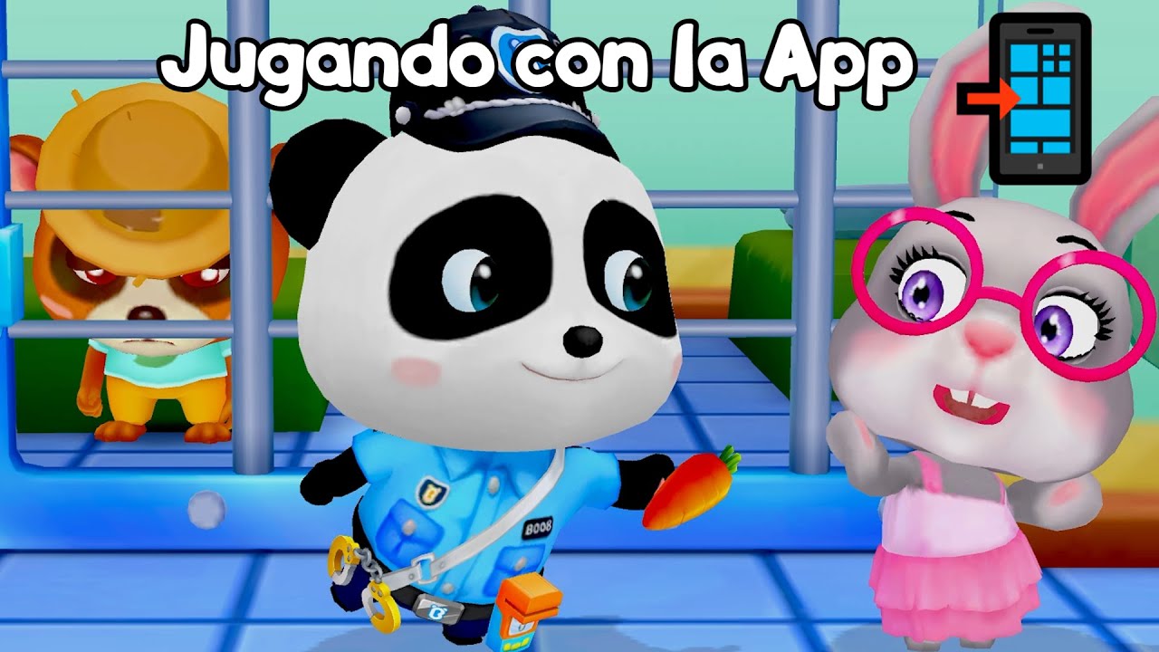 📲 APP BEBÉ PANDA OFICIAL DE POLICIA 🐼 KIKI BABYBUS VIDEOJUEGOS PARA KIDS