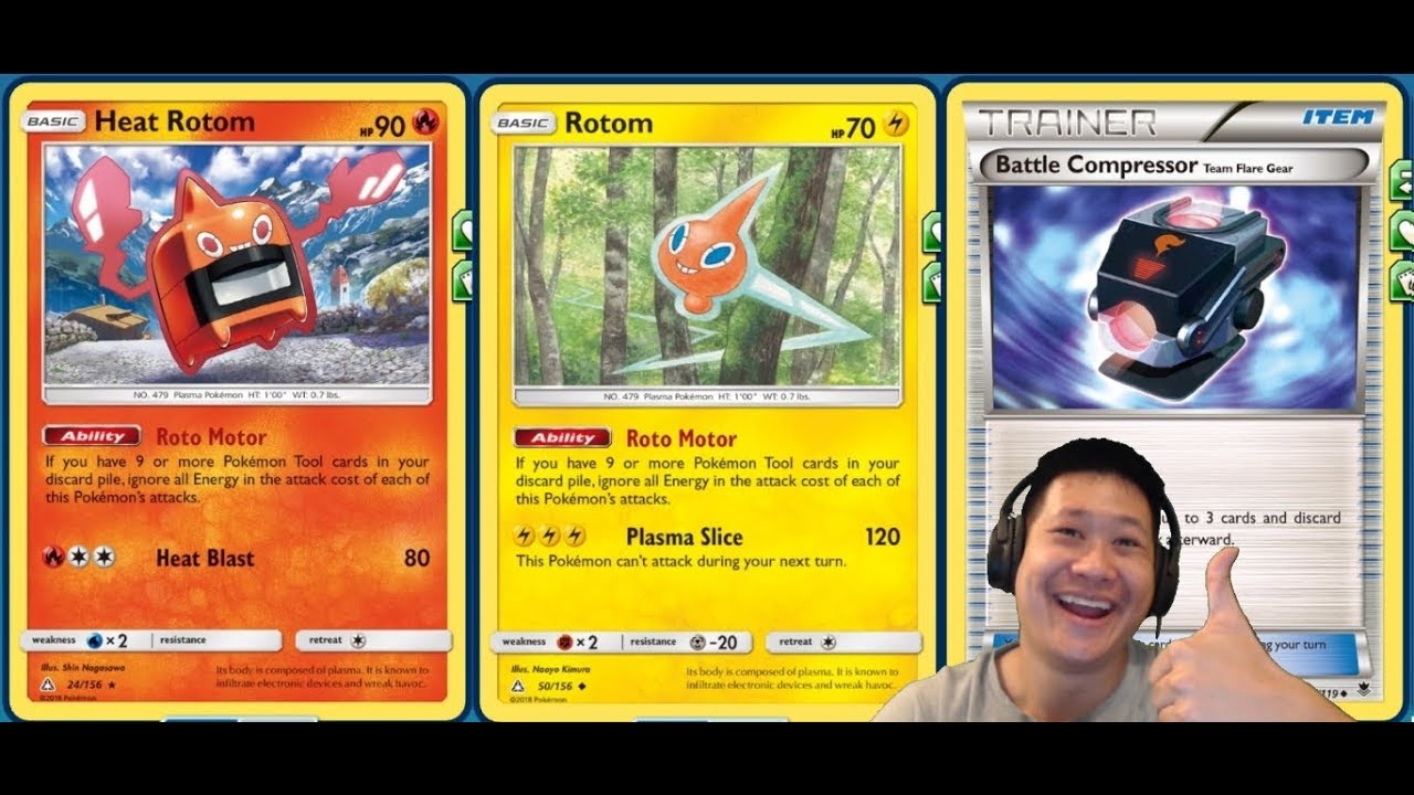 Free Attack ROTOM Deck, No Energy Costs For ANY ROTOM, Expanded Compressor Build