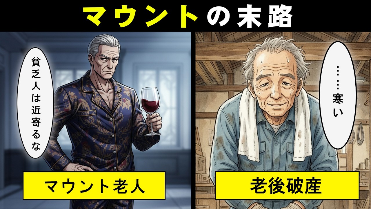 【漫画】「俺の城を見ろ！」退職金3000万を豪邸に注ぎ込んだ68歳の虚栄心…家族に見捨てられ、老後破産で“空っぽの王様”になった男の末路