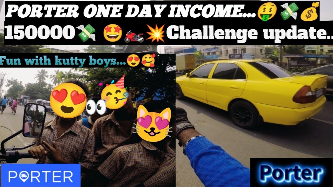 Porter one day income 💰💸|🔥150000🏍️💥challenge update🤩❤️#chennai #tamil #challenge