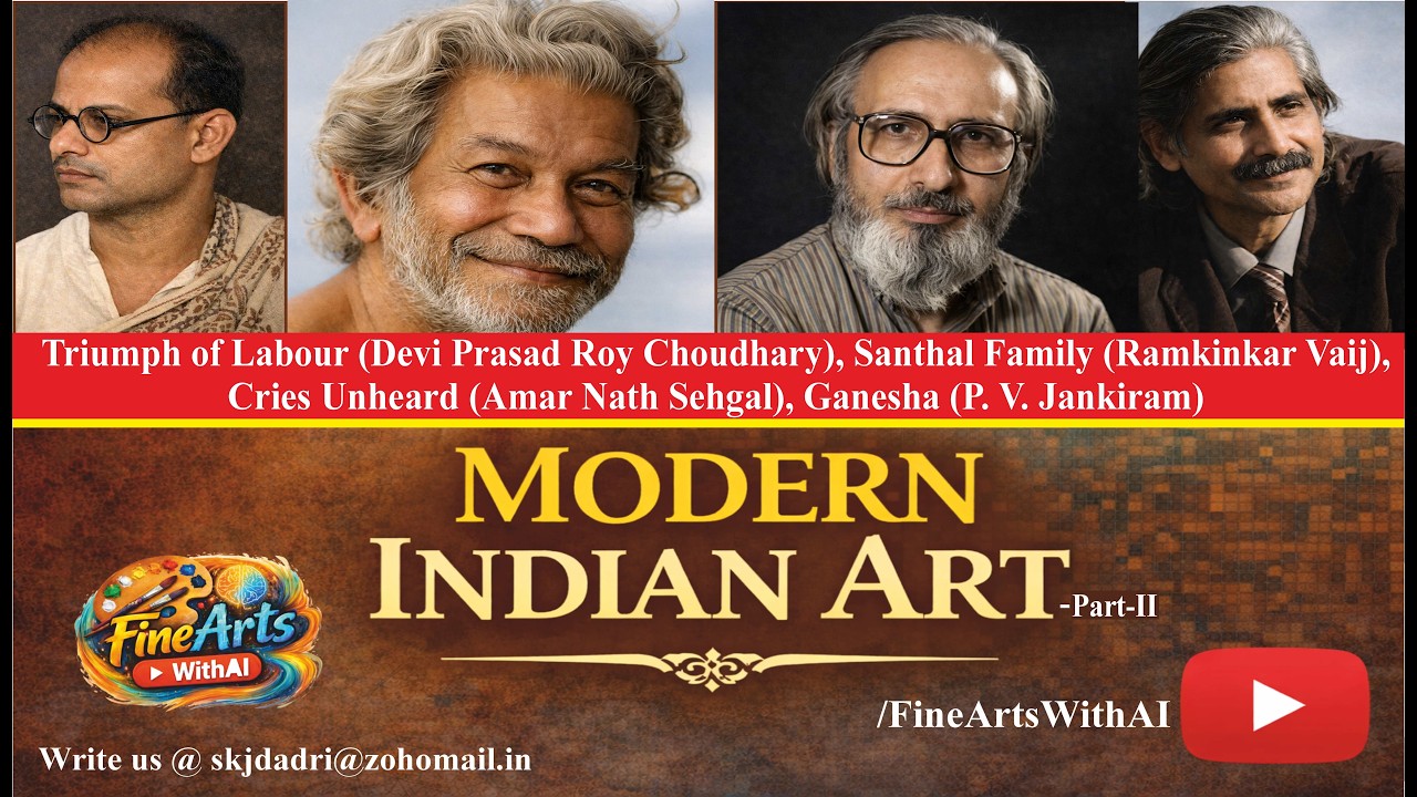 Modern Indian Art Part – II (Sculpture) | Fine Arts Class XII | CBSE New Delhi & BSEH Bhiwani