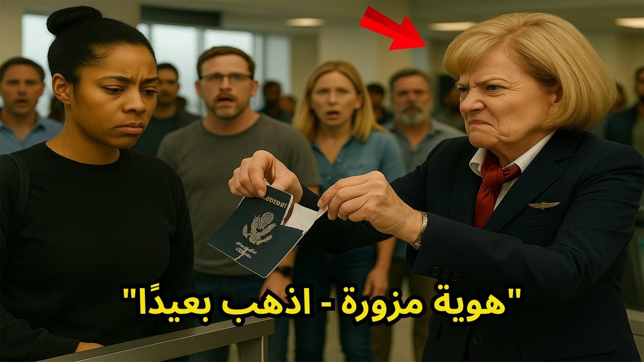 وكيلة البوابة تمزق جواز سفر فتاة سوداء، دون علمها أنها مفتشة الطيران الاتحادي متخفية