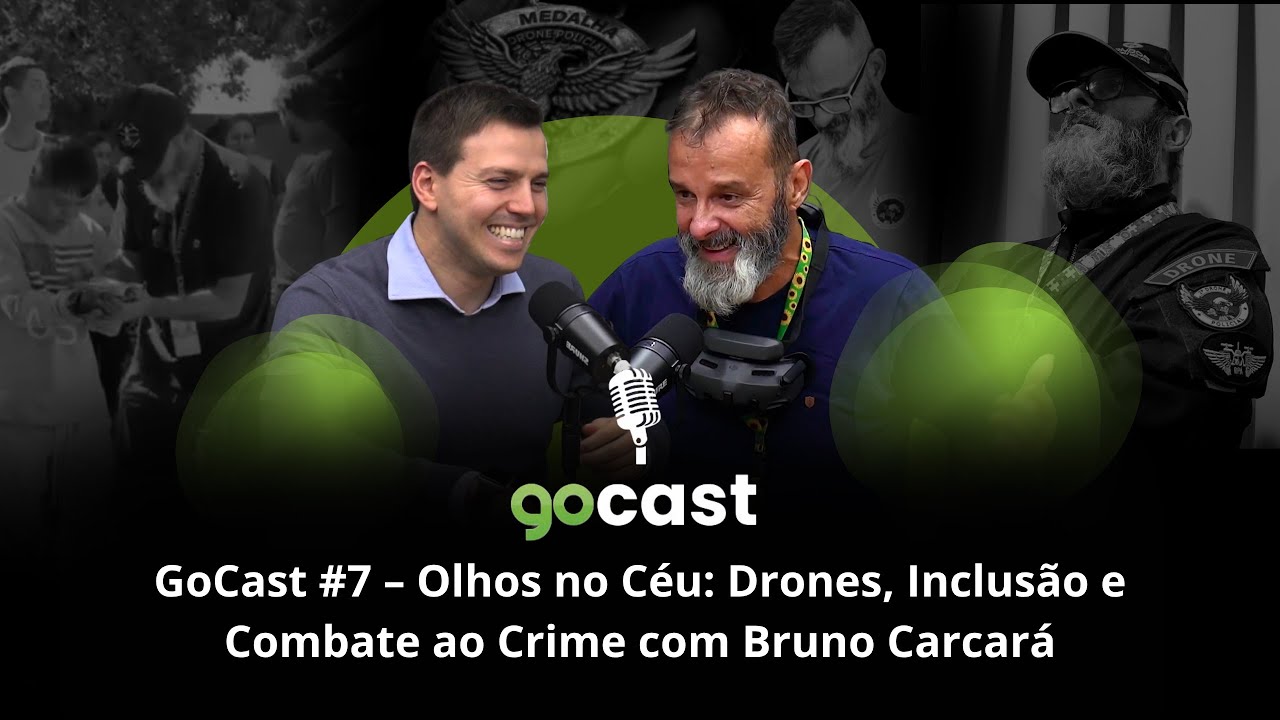GoCast #7 – Olhos no Céu: Drones, Inclusão e Combate ao Crime com Bruno Carcará