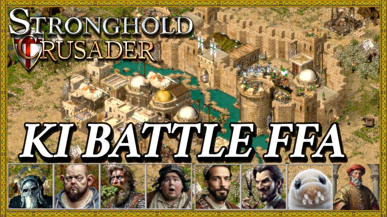 KREATIVE neue KIs! FFA mit 8 Template-KIs | Stronghold Crusader