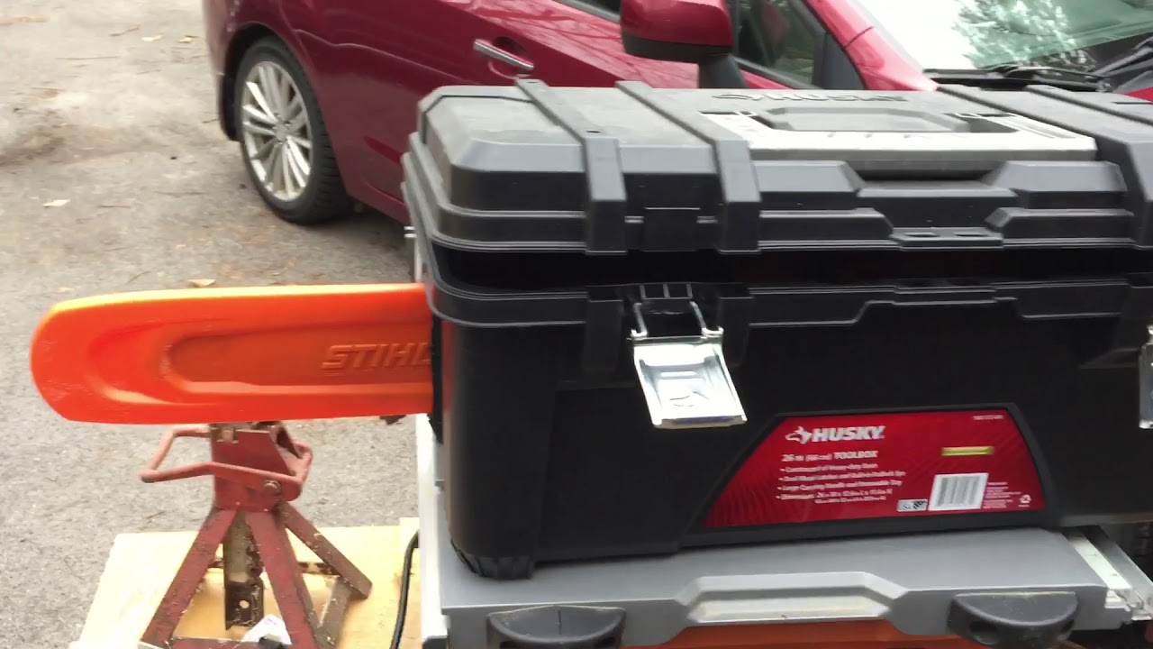 DIY Chainsaw storage/ Transport Box