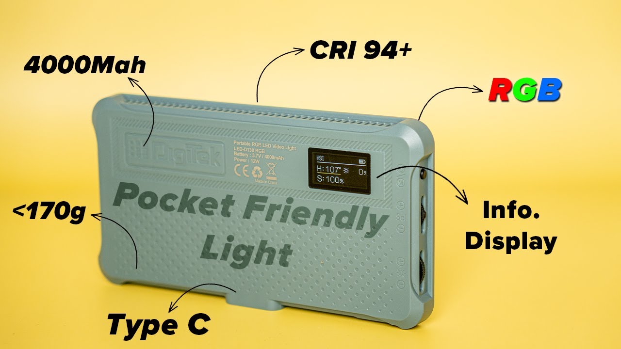 Digitek (D130) RGB Light Review - Best Pocket RGB Light?