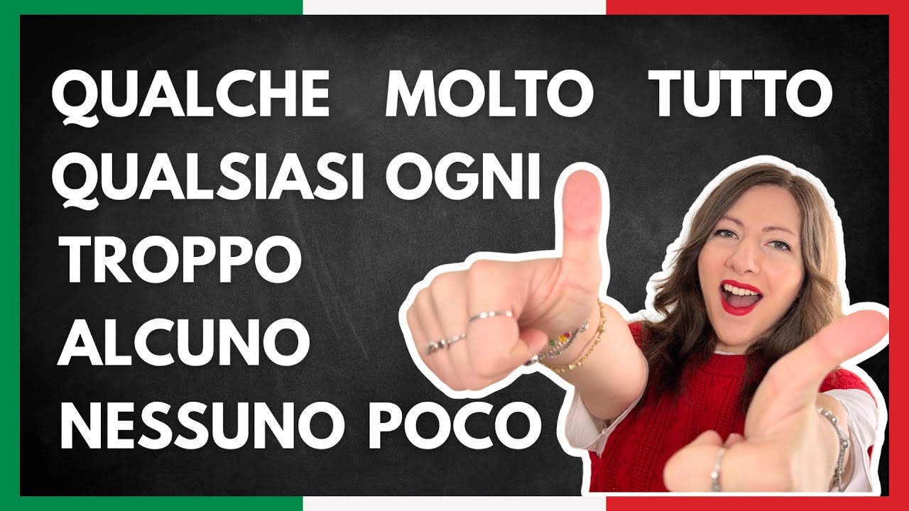 Perché “qualche cose” è sbagliato? Scopri la Regola e Impara gli Aggettivi INDEFINITI italiani 🇮🇹