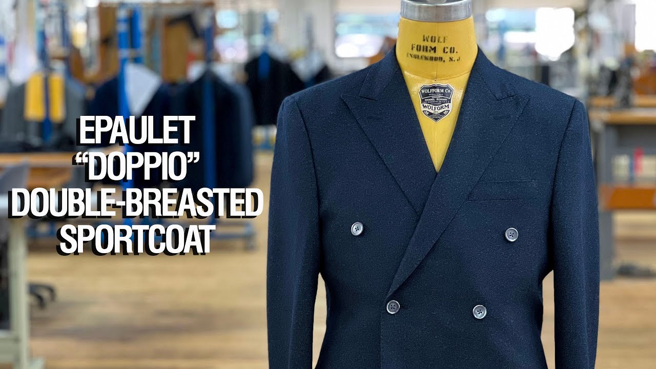 Epaulet "Doppio" Double Breasted Sportcoat