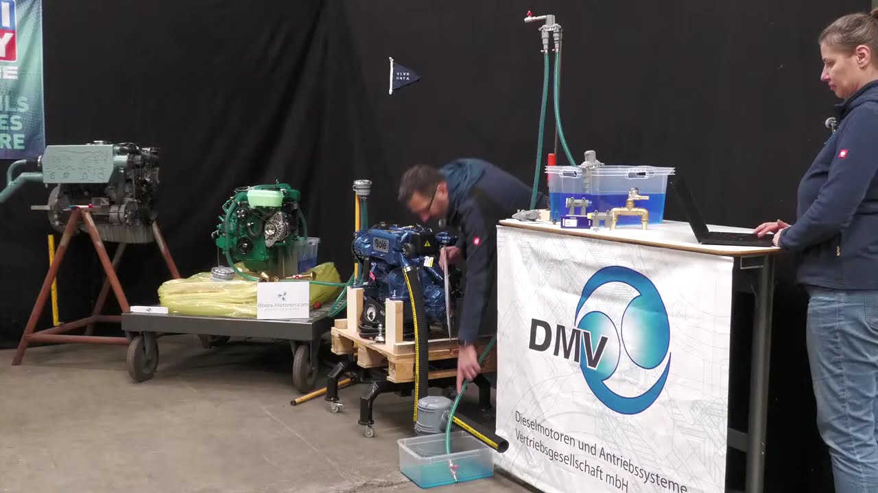 Live-Schulung Zweikreiskühlung bei Diesel-Bootsmotoren und Vakuumventil
