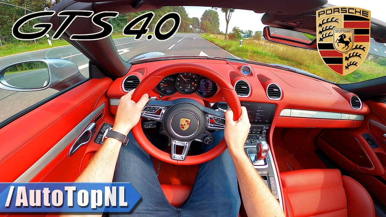 Porsche 718 GTS 4.0 Boxster POV Test Drive by AutoTopNL
